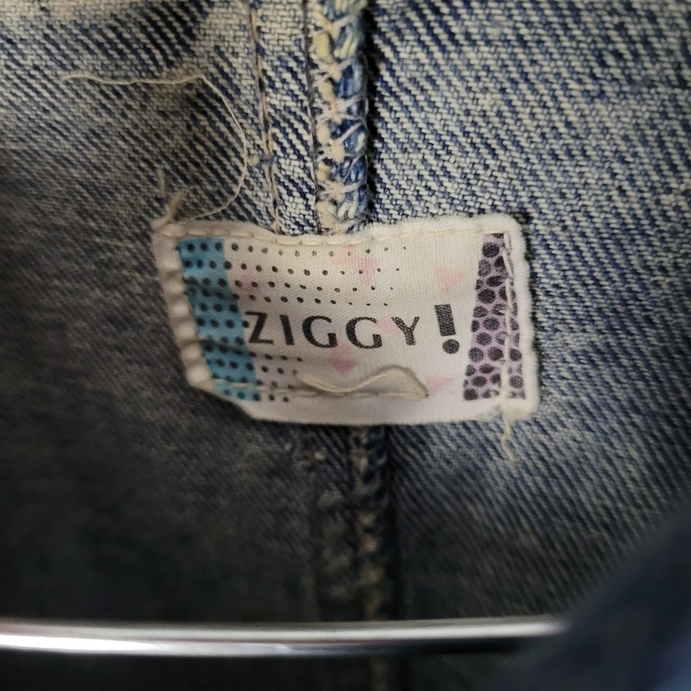 ZIGGY | vintage acid wash dolman long sleeve full zip denim jean dress - Picture 4 of 5